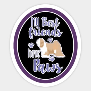 Tibetan Terrier Best Friends Sticker